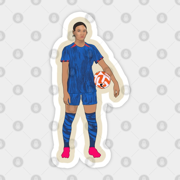 Trinity Rodman Women's Soccer Sticker by Hevding